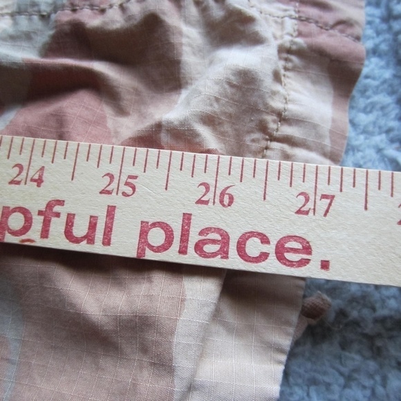 Free People shirt jacket Womens S Tan Camo pockets button Y2K grunge hiking - Picture 16 of 17